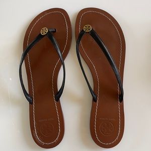 Tory Burch Leather Flip Flops